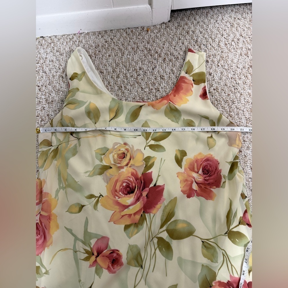 Metaphor Floral Midi Dress with layered hem in polyester size 18 - Picture 7 of 7